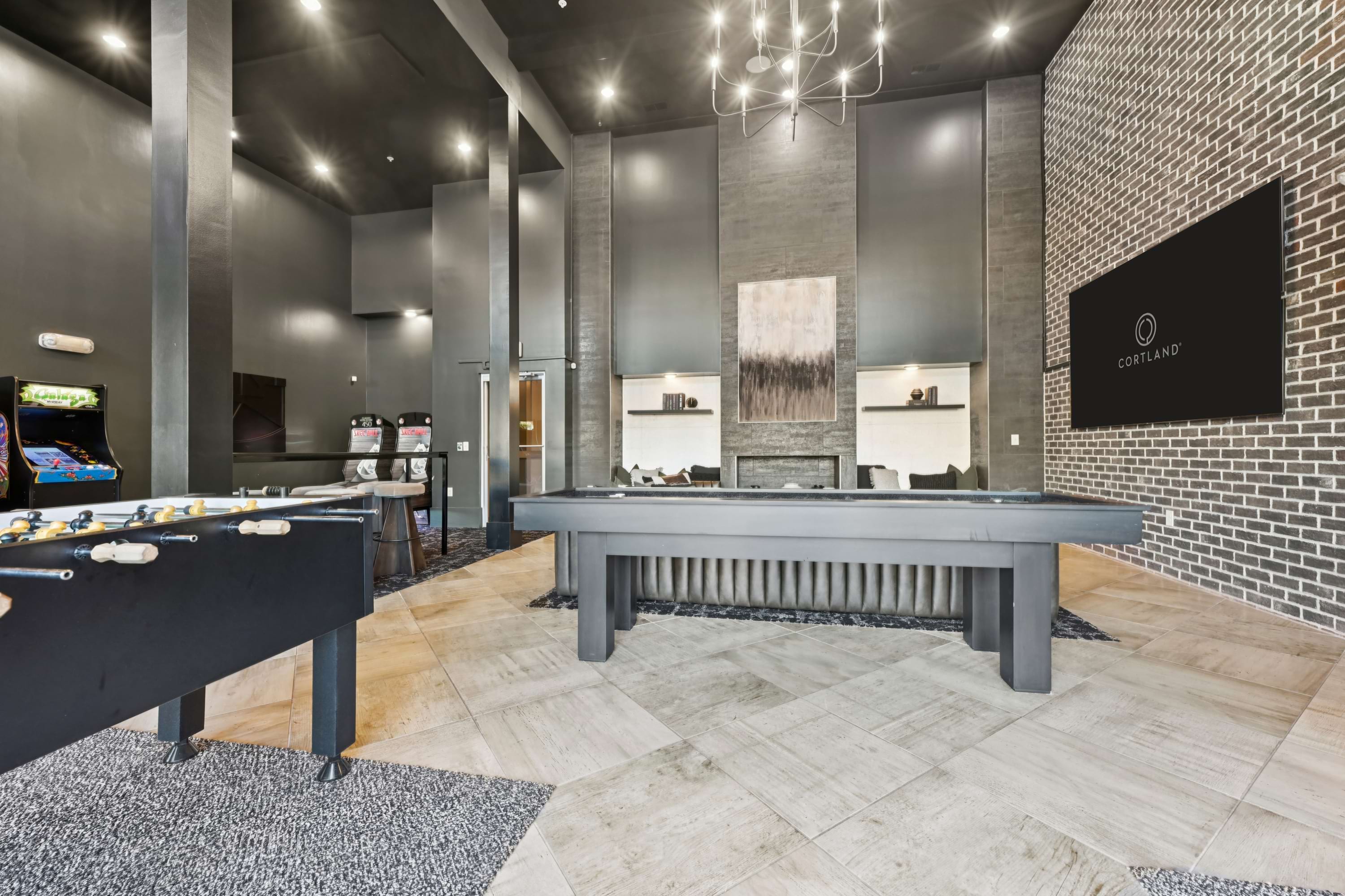 Game Room at Our Midtown Raleigh Apartments