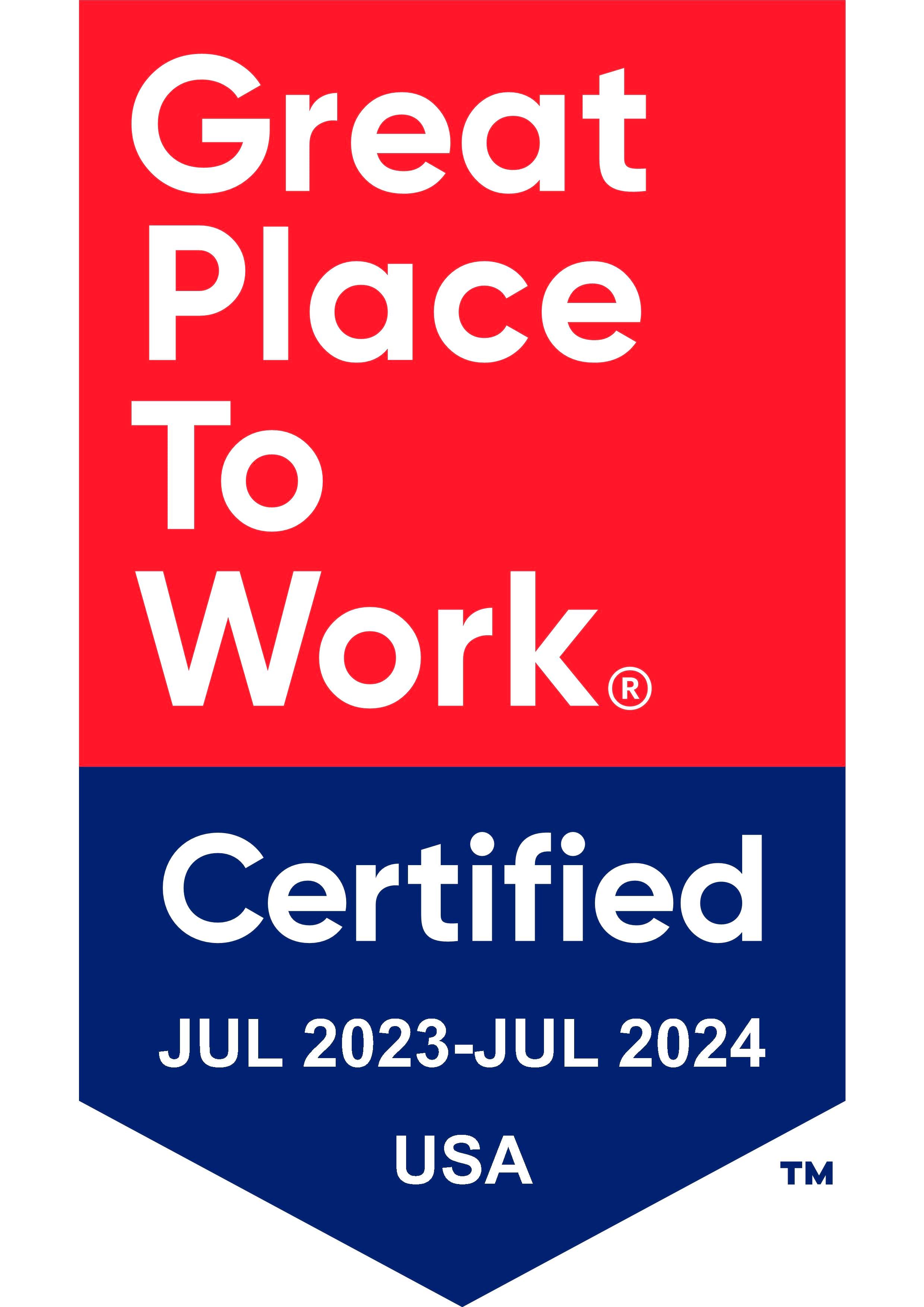 2023 Great Place to Work Award