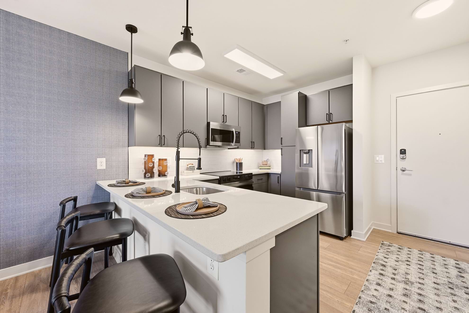 Wood-Style Flooring in the Open Floor Plans at Our Ballston Apartments