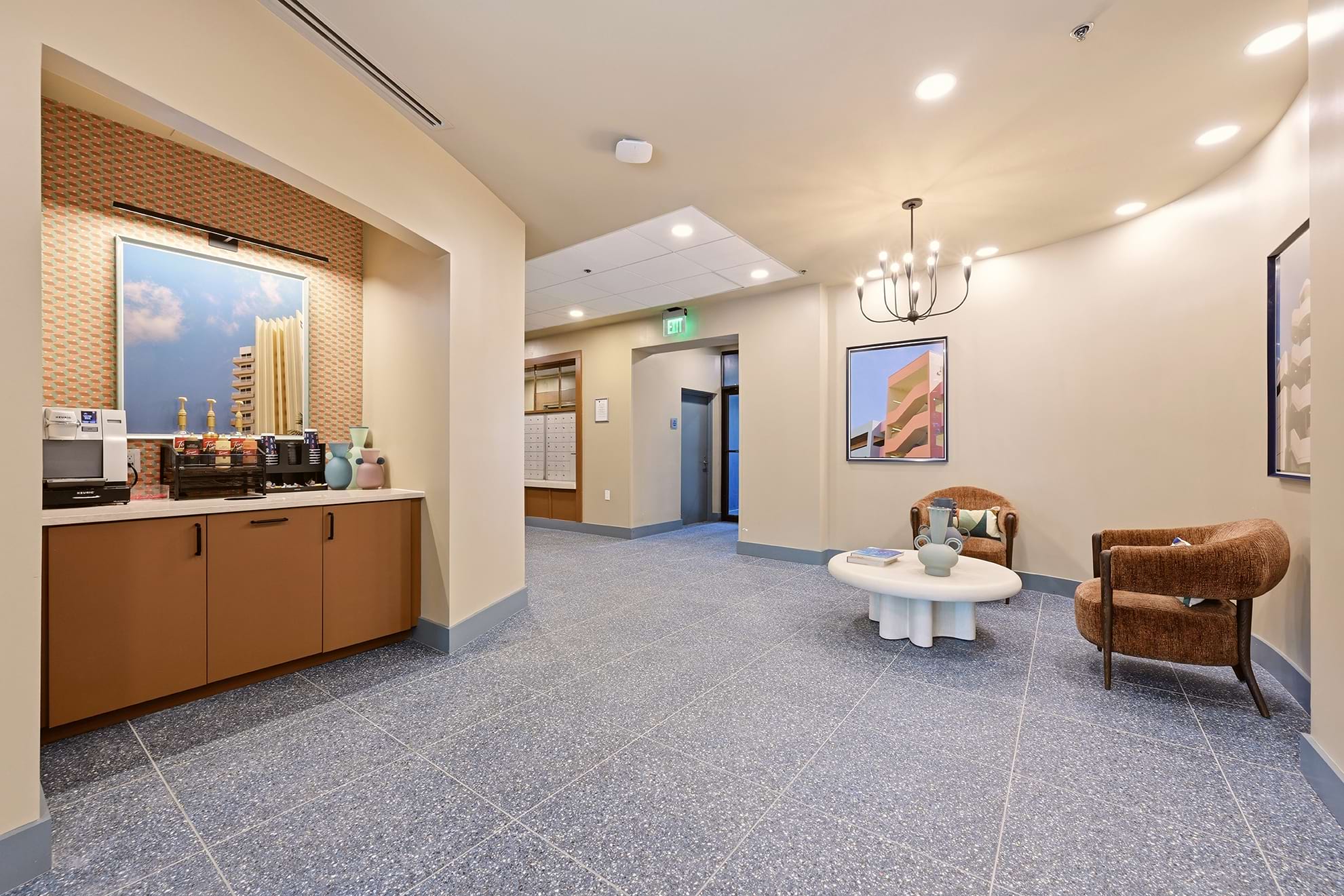 Upscale Lounge Area in the Resident Clubhouse at Our Apartments Near Crystal City