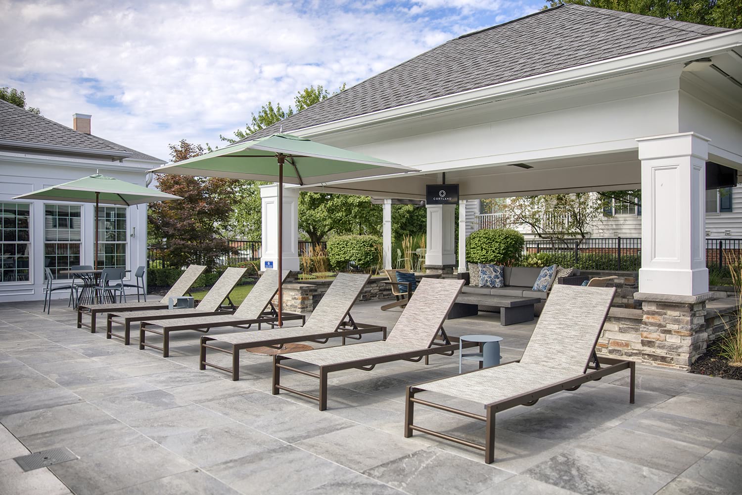 Swimming Pool and Lounge Chairs at Our New Albany, OH Apartments