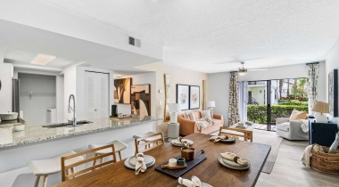 Open-Concept Living Space at Our Apartments for rent in West Kendall, Florida