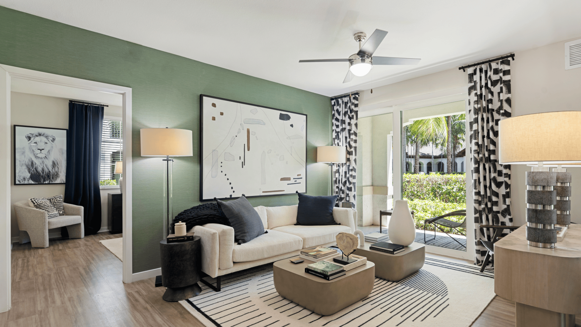 Spacious Living Room at Our Luxury Apartments in Hollywood, FL