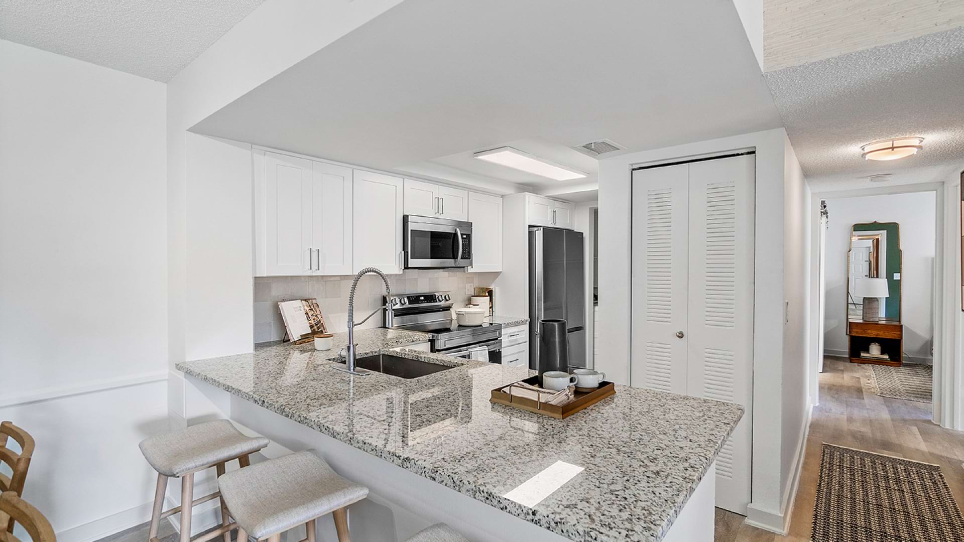 Spacious Kitchen Area at Our Kendall Apartments