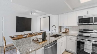 Renovated Kitchen in Our 1, 2, and 3 Bedroom Apartments in Kendall, Florida