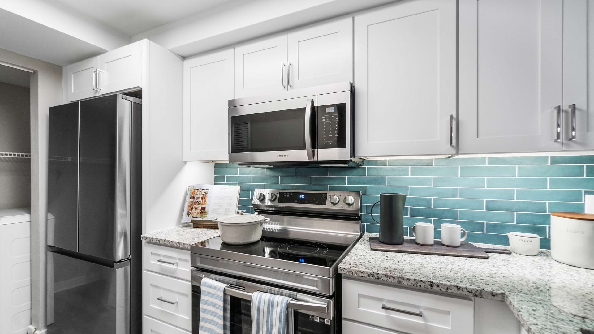 Kitchen with Granite Countertops at Our West Kendall Apartments for Rent