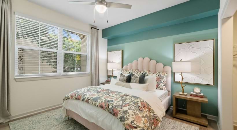 Well-Lit Bedroom at Our Luxury Apartments in Palm Beach