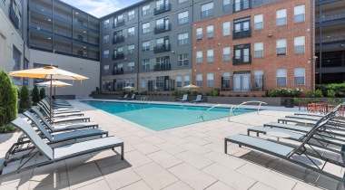 Resort Style Swimming Pool and Sun Deck at Our Apartments in Old Fourth Ward