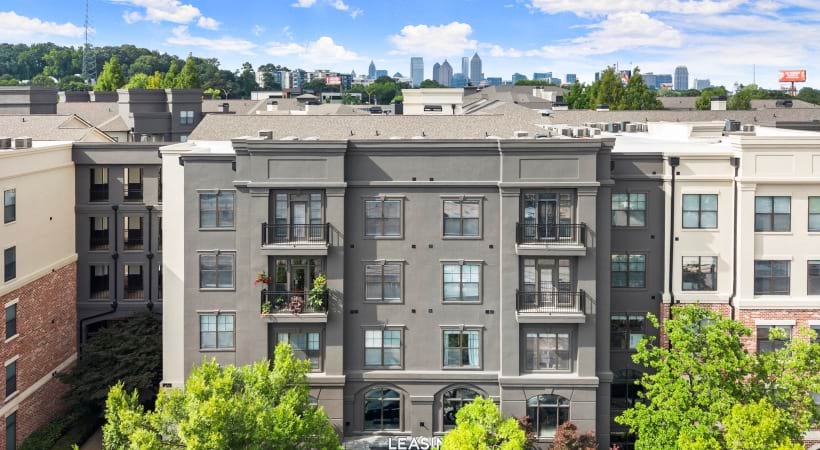 Exterior Aerial of Our Midtown Apartments in Atlanta, GA