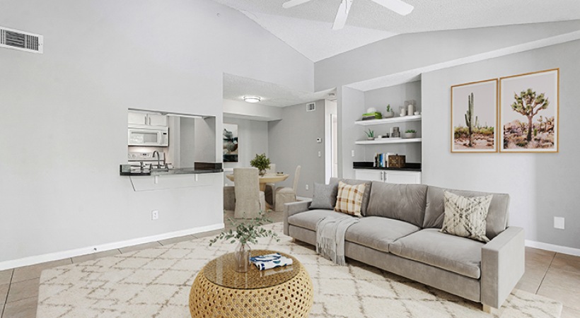 Living Area at Our Pembroke Apartments
