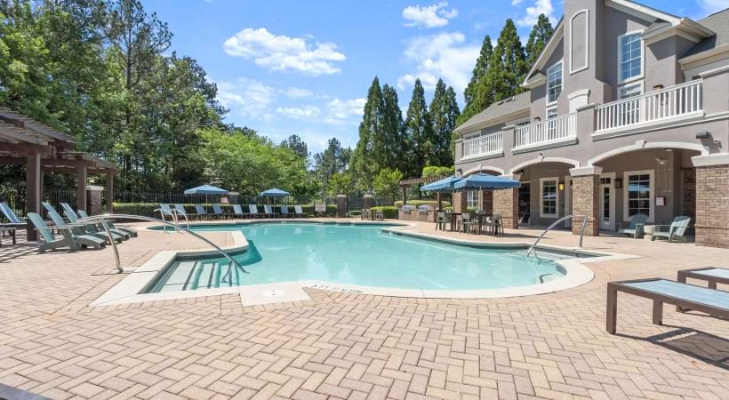 Resort-Style Pool at Our Apartments in Stockbridge