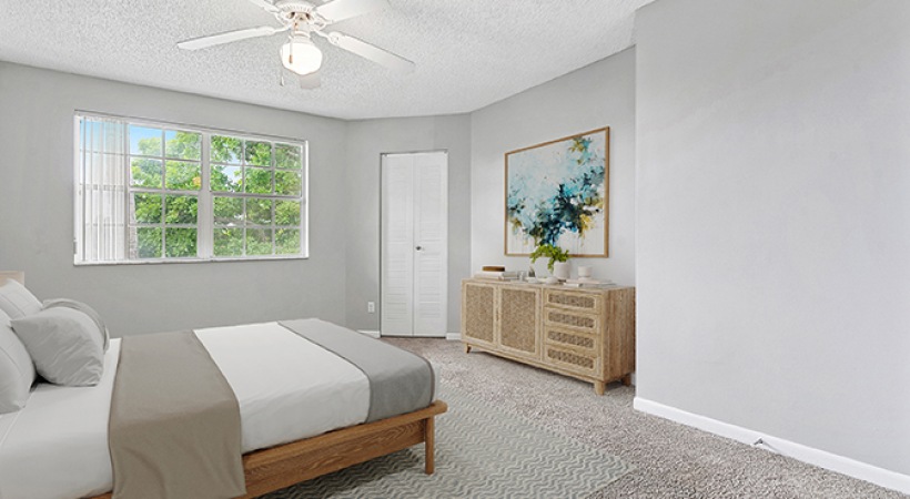 Spacious Bedroom at Our Broward County Apartments for Rent
