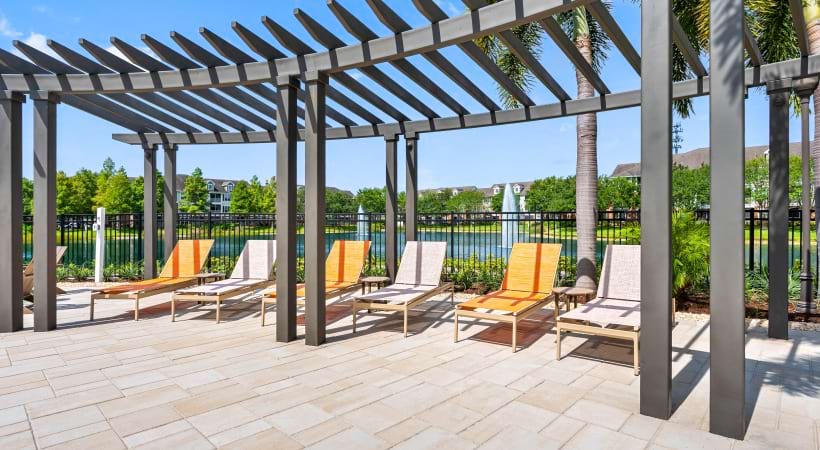 Outdoor Lounge at Our Apartments in North Tampa