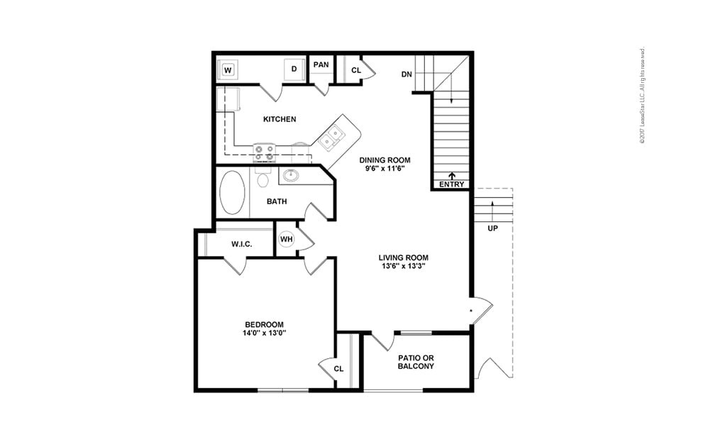 The Farm 1 bedroom 1 bath 953 square feet (2)