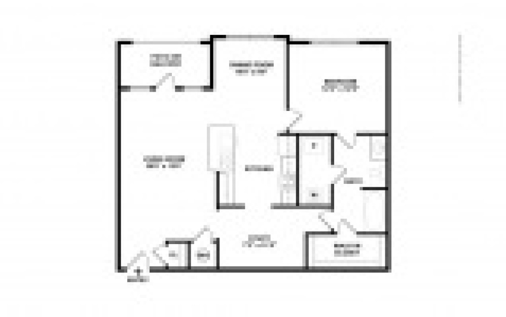 The Hidden Hills 1 bedroom 1 bath 984 square feet (2)