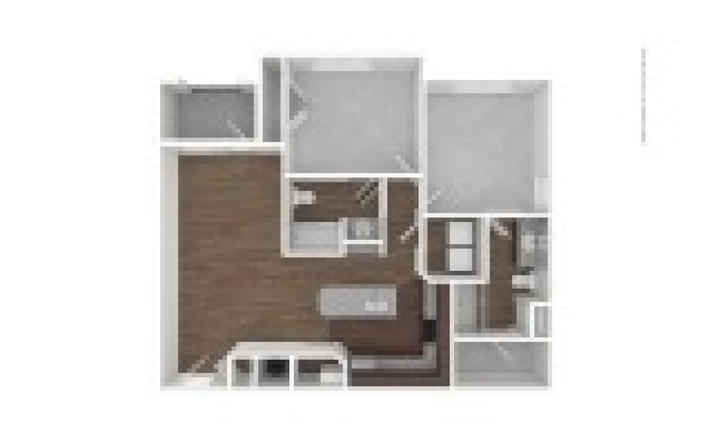 The Panther Creek 2 bedroom 2 bath 1112 square feet (1)