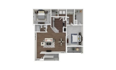 The Sovereign 2 bedroom 2 bath 1282 square feet