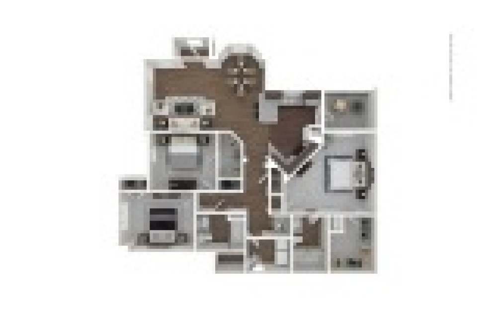 The Westridge 3 bedroom 2 bath 1508 square feet