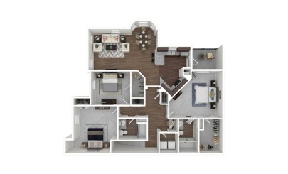 The Willow 3 bedroom 2 bath 1585 square feet