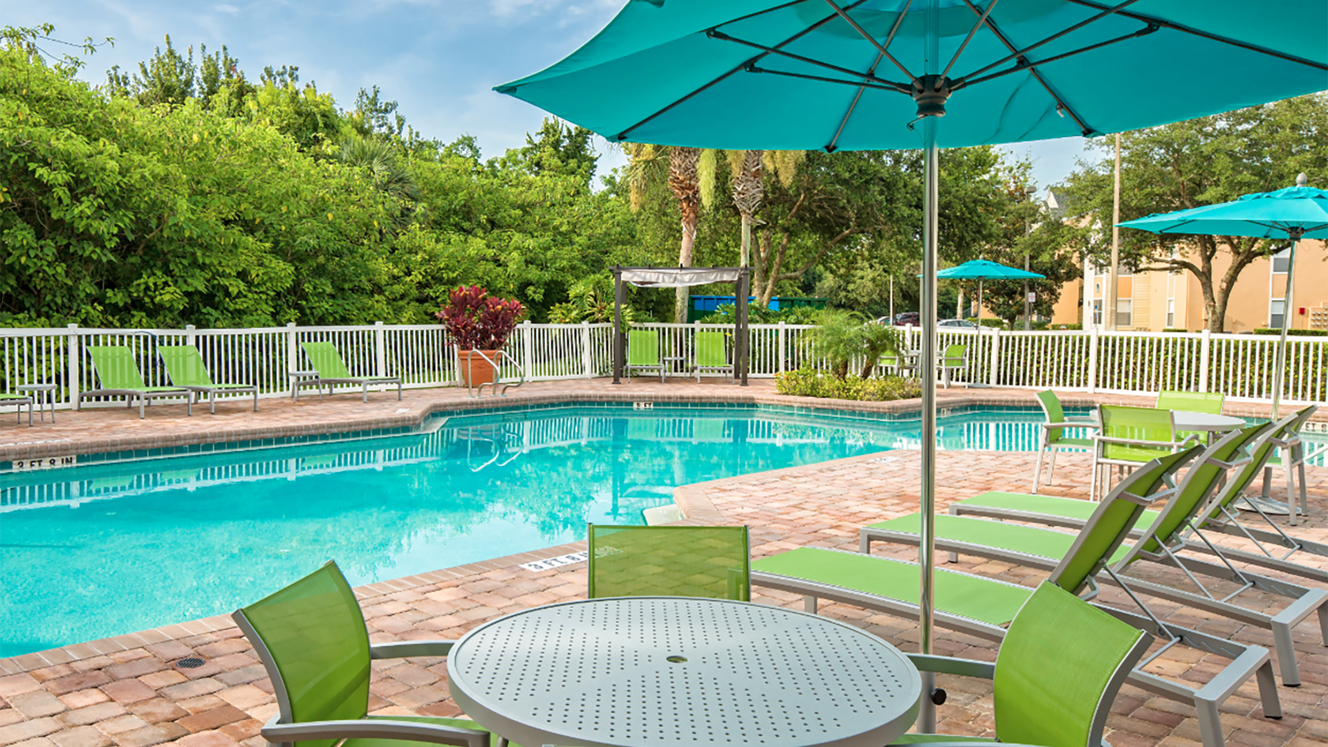 Resort-Style Pool and Cabanas at Our Apartments in Lake Mary