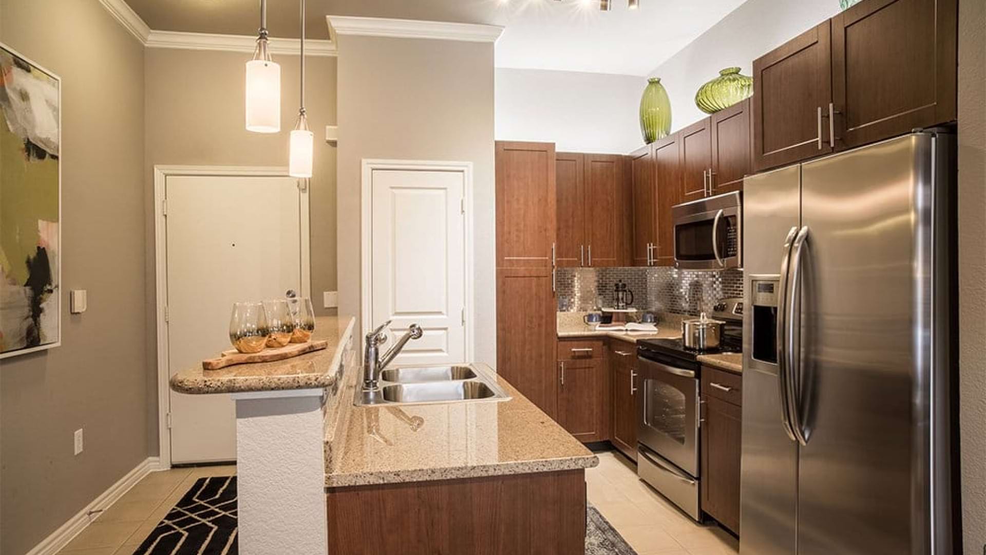 Stainless Steel Appliances in Our Apartments in Addison