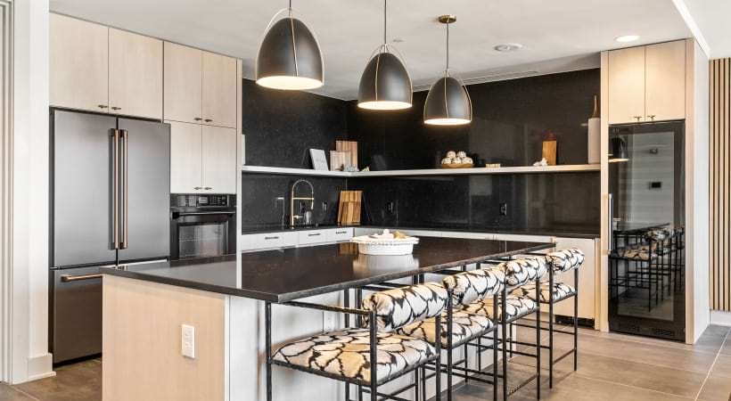 Resident Clubhouse with HDTVs and a Party-Ready Kitchen  at Our Luxury Apartments For Rent in Pentagon City