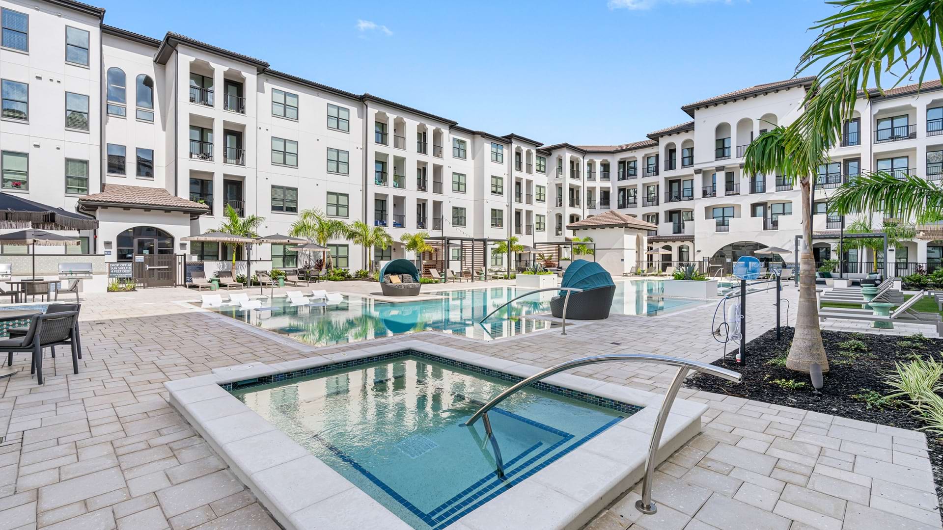 Our ChampionsGate Apartment Patio and Pool Area