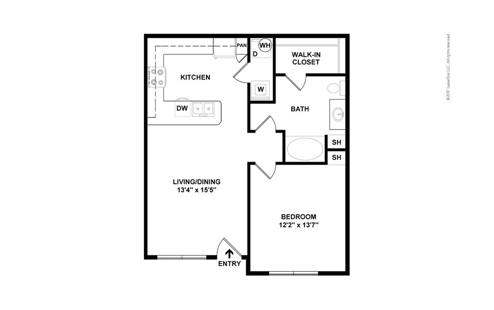 The Castle Hills 1 Bedroom The Colony Apartment in Texas