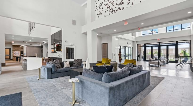 Upscale Resident Clubhouse in Our Allen Station Apartments