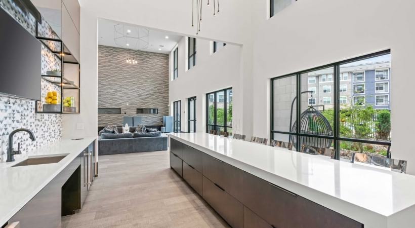 Kitchen in the Clubhouse of Our Apartments in Allen ISD
