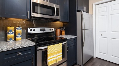 Modern Kitchen with Granite Countertops at Our St. Petersburg Luxury Apartments