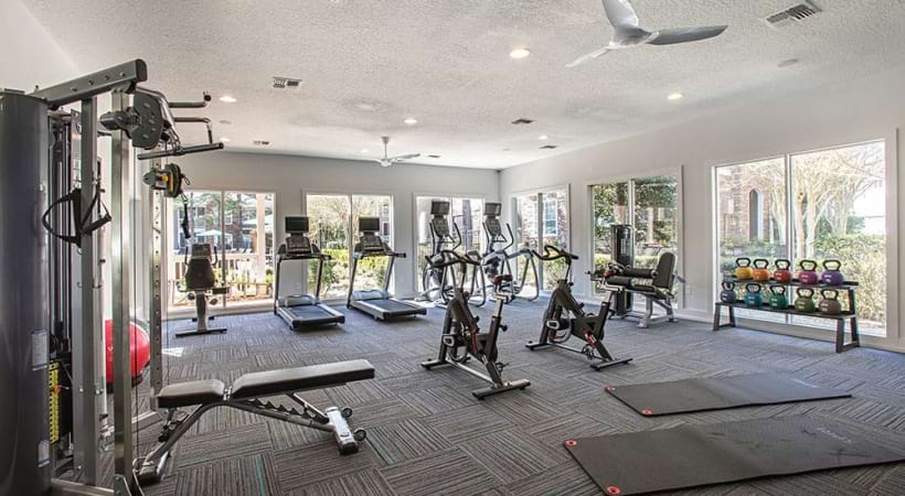 24/7 Fitness Center at Our Research Triangle Park Apartments for Rent