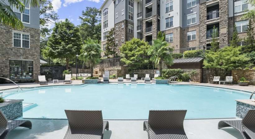 Pool with Poolside Seating 
