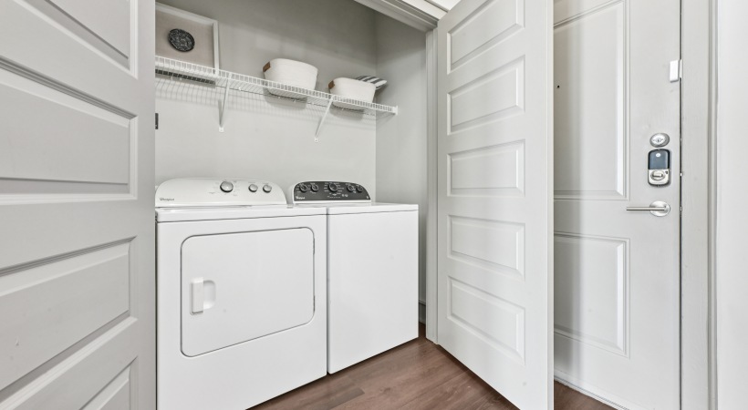 In-Home Washer and Dryer Set in Our Midtown Apartments in Raleigh, NC