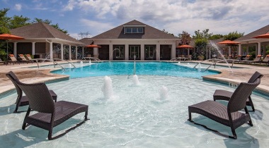 Resort style pool at apartments in Duluth, GA