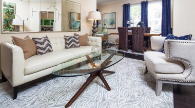 Spacious Apartment Living Room At Our Luxury Apartments In Brandon, FL