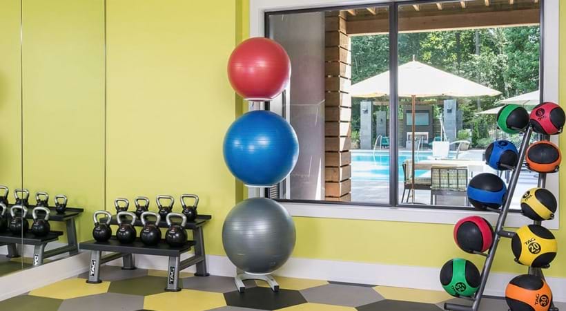 Exercise Equipment in the Fitness Center at Our Apartments in Alpharetta, GA