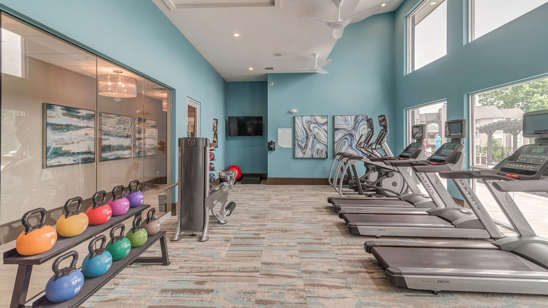 24/7 Fitness Center at Our Matthews, NC Apartments