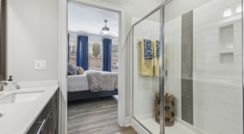 Modern Bathroom Amenities at Our Flatiron Apartments 