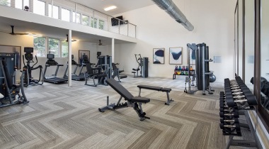 Two- Story Fitness Center at Our Apartments for Rent Near Charlotte, NC