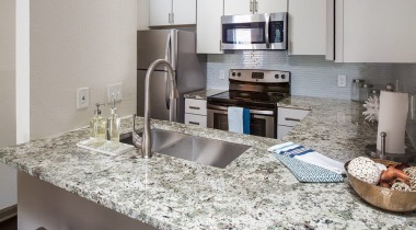 Sleek Kitchen Interiors at Our Apartments for Rent Near Charlotte, NC