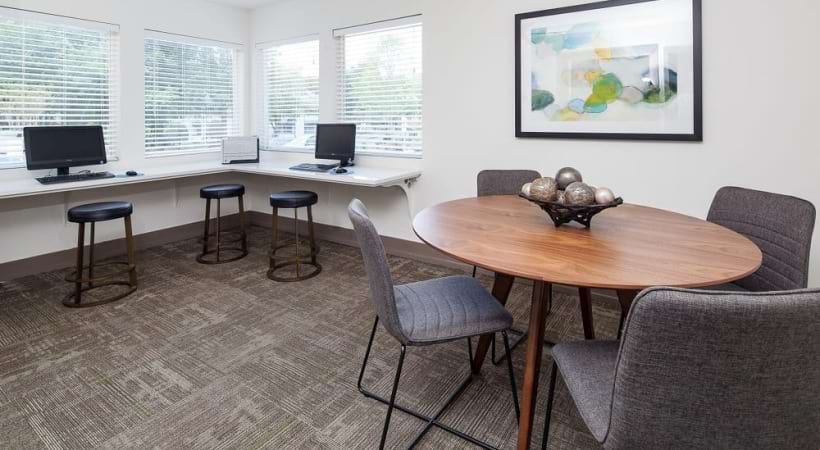 Business Center with WiFi at Our Apartments for Rent in South Charlotte