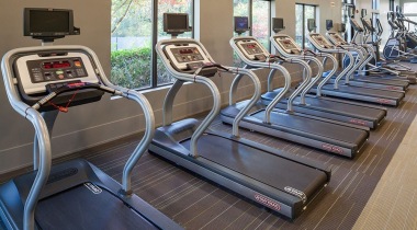 Treadmills at the 24/7 gym of our modern apartments in Cobb County