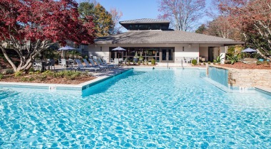Resort-style pool at our modern apartments near Cumberland Mall