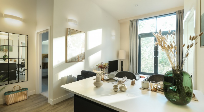 Well-Lit Living Area at Our Apartments to Rent in Birmingham