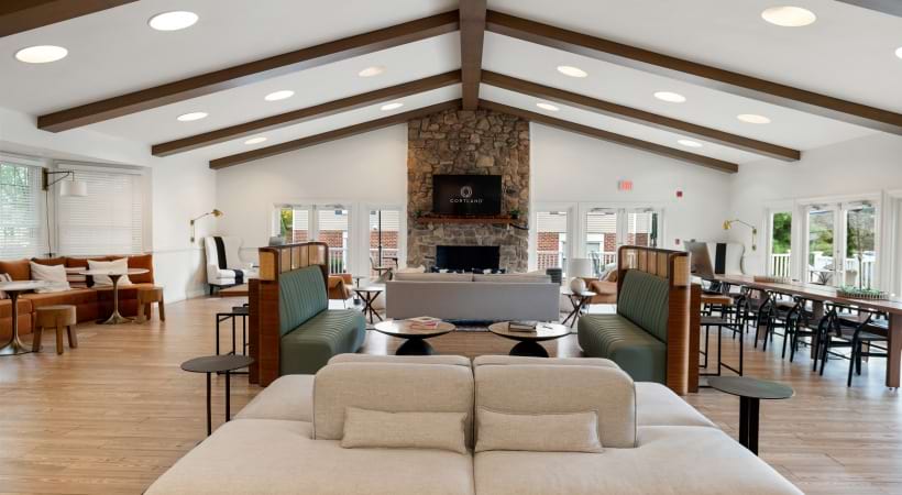 Resident Clubhouse with a Lounge Area at Our Apartments in Gainesville, VA