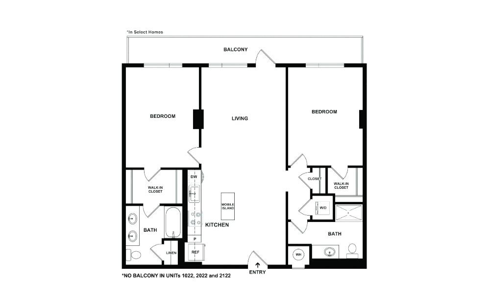 B13 2 bedroom 2 bath 1087 square feet (2)