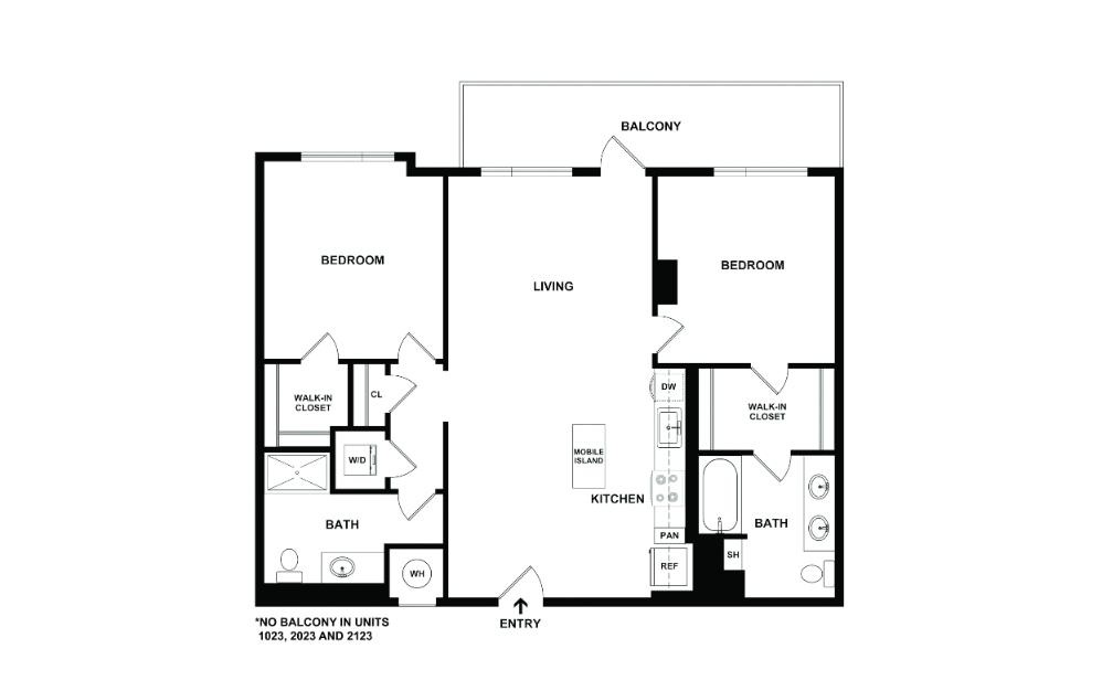 B7 2 bedroom 2 bath 1021 square feet (2)