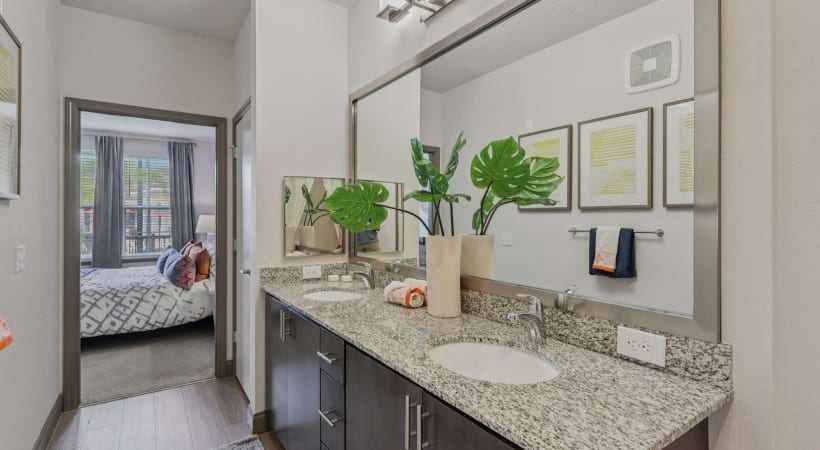 Double Sink Vanities at Our Apartments for Rent in Kissimmee, FL