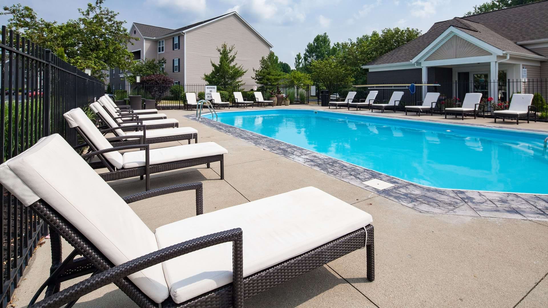 Resort-Style Pool with Lounge Chairs at Our Blacklick, Ohio Apartments